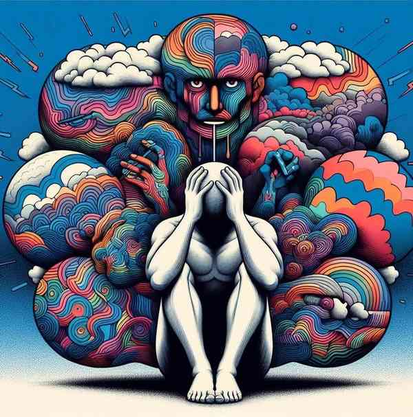 Illustrasjon av undertrykte følelser